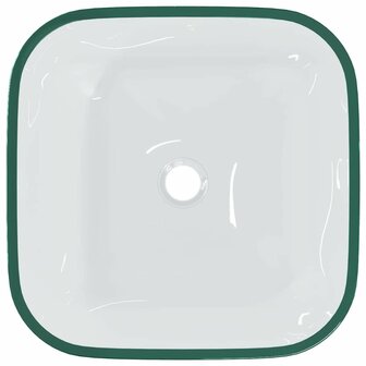 Wasbak 42x42x14 cm glas transparant 4