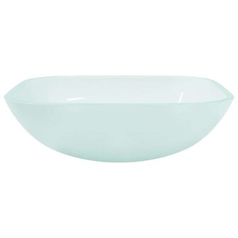 Wasbak 42x42x14 cm glas mat 3