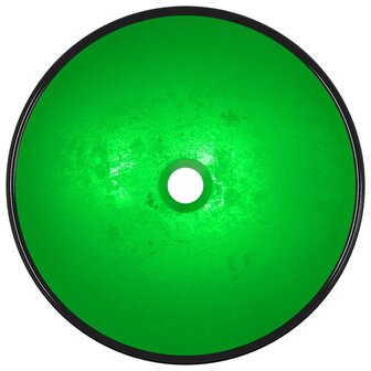 Wasbak 42x14 cm gehard glas groen 3