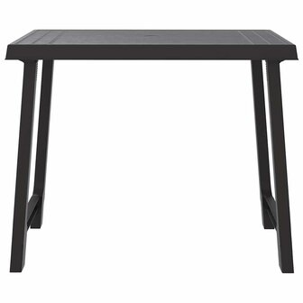 Campingtafel hout-look 79x56x64 cm PP antracietkleurig 3