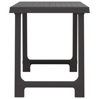 Campingtafel hout-look 79x56x64 cm PP antracietkleurig 4