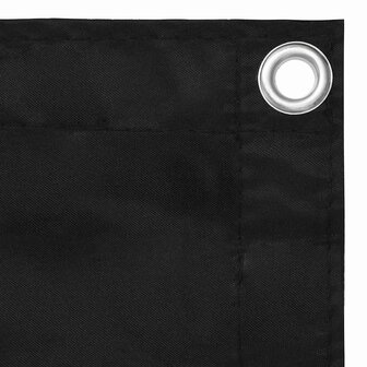 Balkonscherm 75x400 cm oxford stof zwart 3