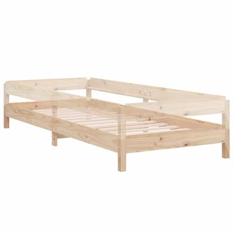 Bed stapelbaar 75x190 cm massief grenenhout 9
