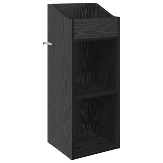 Platenkast Zwart eiken 36 x 36 x 95,5 cm Bewerkt hout 2