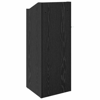 Platenkast Zwart eiken 36 x 36 x 95,5 cm Bewerkt hout 6
