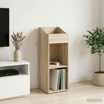 Platenkast Sonoma Eiken 36 x 36 x 95,5 cm Bewerkt hout 1