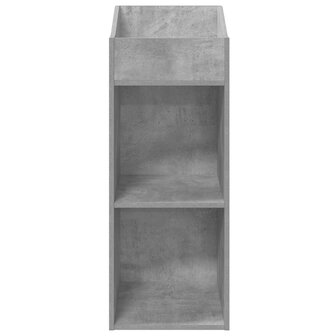 Platenkast Betongrijs 36 x 36 x 95,5 cm Bewerkt hout 4
