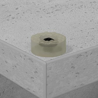 Platenkast Betongrijs 36 x 36 x 95,5 cm Bewerkt hout 8