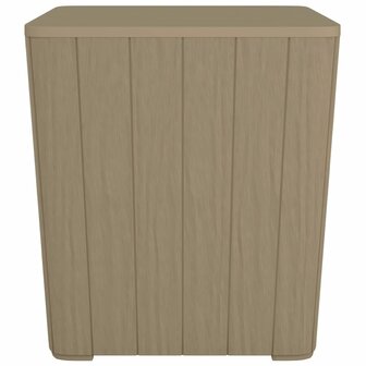 Tuintafel met afneembaar deksel polypropeen lichtbruin 5