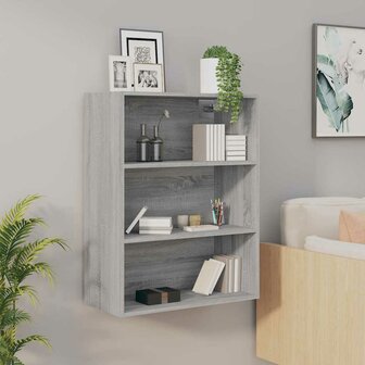 Hangkast 69,5x32,5x90 cm grijs sonoma eikenkleurig 1