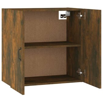 Wandkast 60x31x60 cm bewerkt hout gerookt eikenkleurig 5