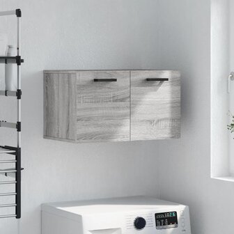 Wandkast 60x36,5x35 cm bewerkt hout grijs sonoma eikenkleurig 1