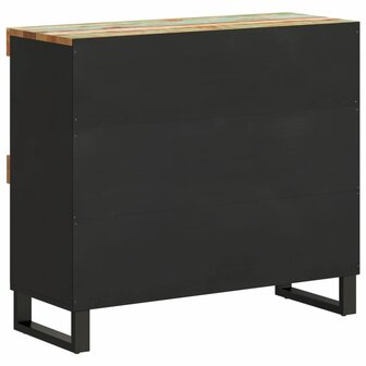 Bijzetkast 85x33x75 cm massief gerecycled hout 5