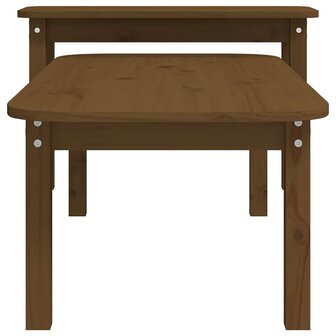 2-delige Salontafelset massief grenenhout honingbruin 7