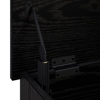 Opbergbox Zwart eiken 80 x 40 x 49,5 cm Bewerkt hout 6