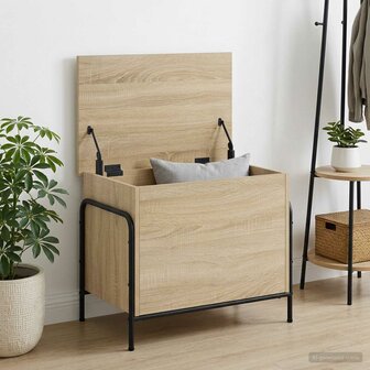 Opbergbox Sonoma Eiken 80 x 40 x 49,5 cm Bewerkt hout 1