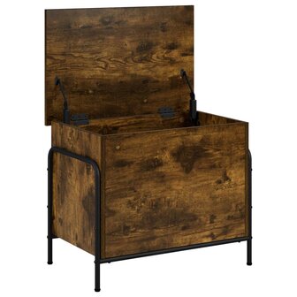 Opbergbox Gerookt eiken 80 x 40 x 49,5 cm Bewerkt hout 3