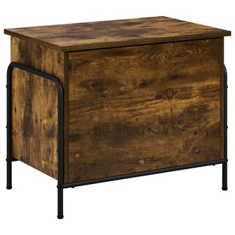 Opbergbox Gerookt eiken 80 x 40 x 49,5 cm Bewerkt hout 5