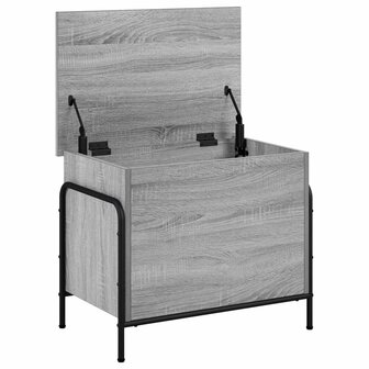 Opbergbox Grijs Sonoma 80 x 40 x 49,5 cm Bewerkt hout 3