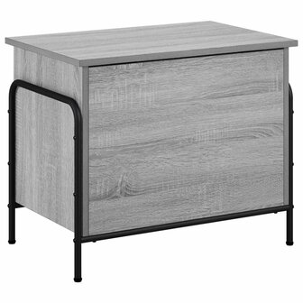 Opbergbox Grijs Sonoma 80 x 40 x 49,5 cm Bewerkt hout 5