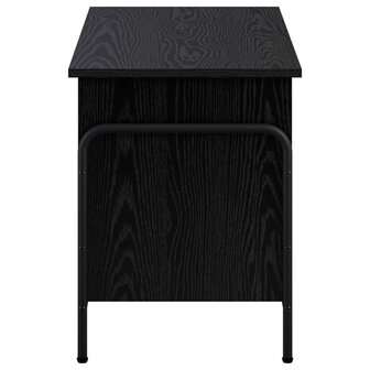 Opbergbox Zwart eiken 80 x 40 x 49,5 cm Bewerkt hout 4