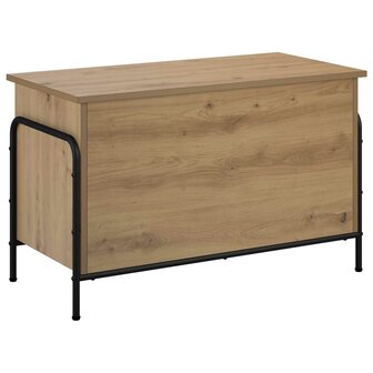 Opbergbox Artisanaal eiken 80 x 40 x 49,5 cm Bewerkt hout 2