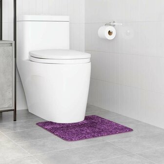 Antislip Badmat met Toilet Cut Paars 50 x 50 cm PP 3