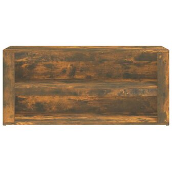 Schoenenrek 100x35x45 cm bewerkt hout gerookt eikenkleurig 5