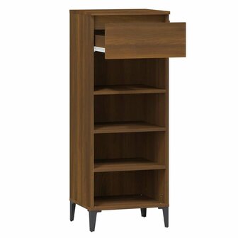 Schoenenrek 40x36x105 cm bewerkt hout bruin eikenkleur 6