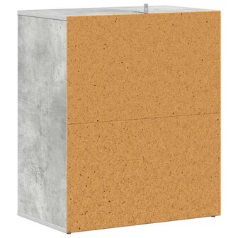 Schoenenkast 60x35x70 cm bewerkt hout betongrijs 7