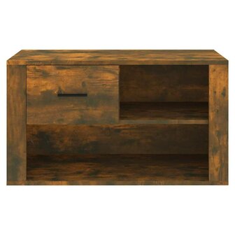 Schoenenkast 80x35x45 cm bewerkt hout gerookt eikenkleurig 5