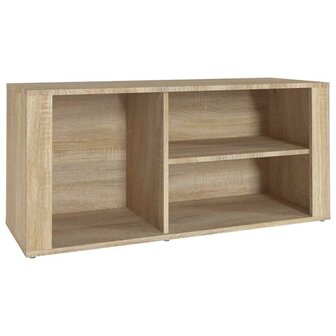 Schoenenkast 100x35x45 cm bewerkt hout sonoma eikenkleurig 2