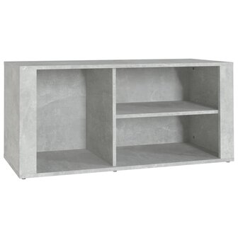 Schoenenkast 100x35x45 cm bewerkt hout betongrijs 2