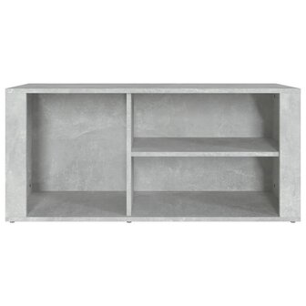 Schoenenkast 100x35x45 cm bewerkt hout betongrijs 5