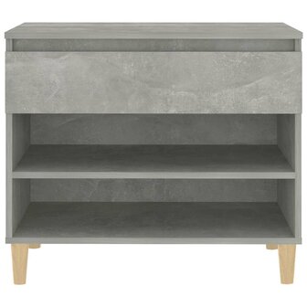 Schoenenkast 70x36x60 cm bewerkt hout betongrijs 6