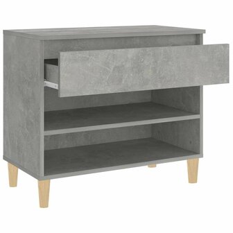 Schoenenkast 70x36x60 cm bewerkt hout betongrijs 7