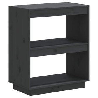 Boekenkast 60x35x71 cm massief grenenhout grijs 2