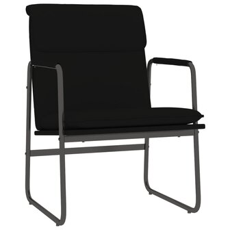 Loungestoel 55x64x80 cm kunstleer zwart 2