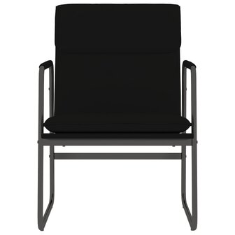 Loungestoel 55x64x80 cm kunstleer zwart 3