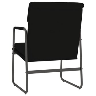 Loungestoel 55x64x80 cm kunstleer zwart 5