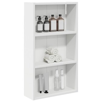 Badkamerwandkast Wit 40 x 14 x 70 cm Geconstrueerd hout 3