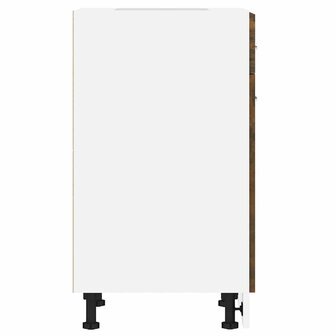 Onderkast met lade Lyon 50x46x81,5 cm bewerkt hout gerookt eiken 6