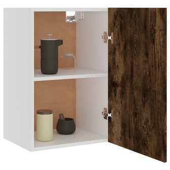 Bovenkast Lyon 39,5x31x60 cm bewerkt hout gerookt eikenkleurig 4