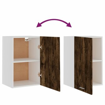 Bovenkast Lyon 39,5x31x60 cm bewerkt hout gerookt eikenkleurig 8