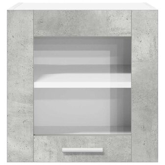 Hangkast Beton Grijs 40 x 31 x 40 cm Bewerkt hout 6