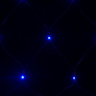 Kerstnetverlichting 306 LED&amp;apos;s binnen en buiten 3x3 m blauw 5