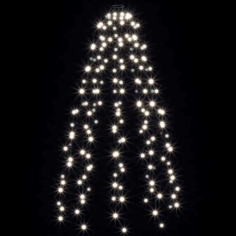 Kerstboomverlichting met 180 LED&amp;apos;s koudwit net 180 cm 5