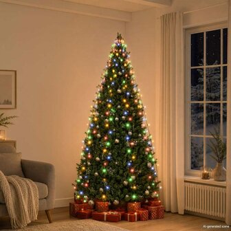 Kerstboomverlichting met 250 LED&amp;apos;s meerkleurig net 250 cm 1