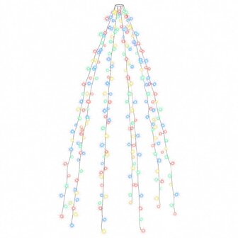 Kerstboomverlichting met 250 LED&amp;apos;s meerkleurig net 250 cm 2