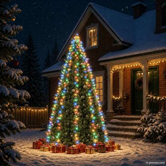 Kerstboomverlichting met 400 LED&amp;apos;s meerkleurig net 400 cm 1